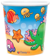 12 oz Full Color Reusable Custom White Plastic Cups
