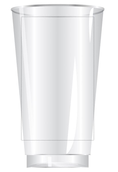 16 oz. Blank Recyclable Plastic Cup