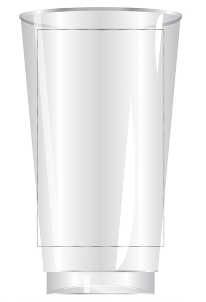 16 oz Custom Clear Hard Plastic Cup