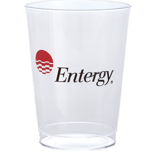 2-Color Imprint 10 oz Clear Hard Plastic Cups