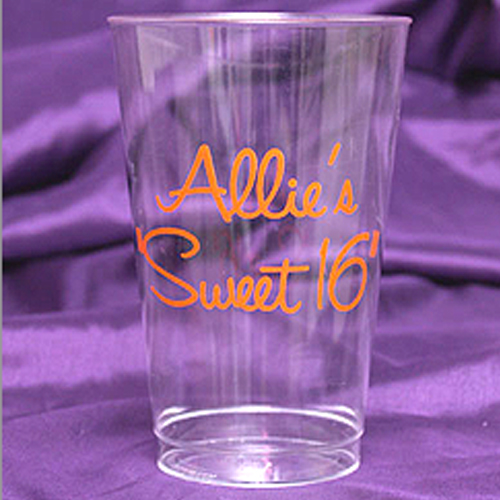 Personalized 14 oz Hard Plastic Cups (Online Preview)