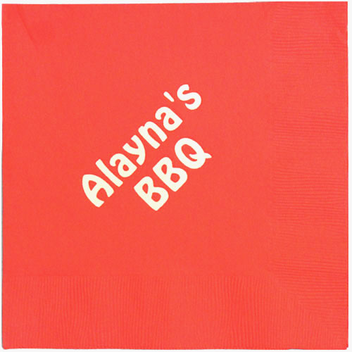 Personalized 3-Ply Dinner Napkins  (Online Preview)